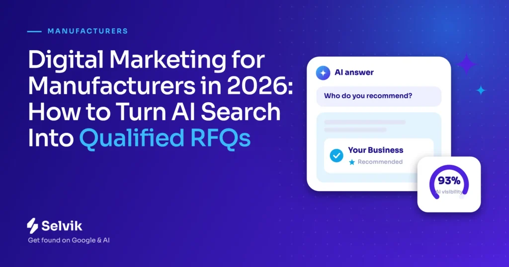 digital marketing for manufacturers
